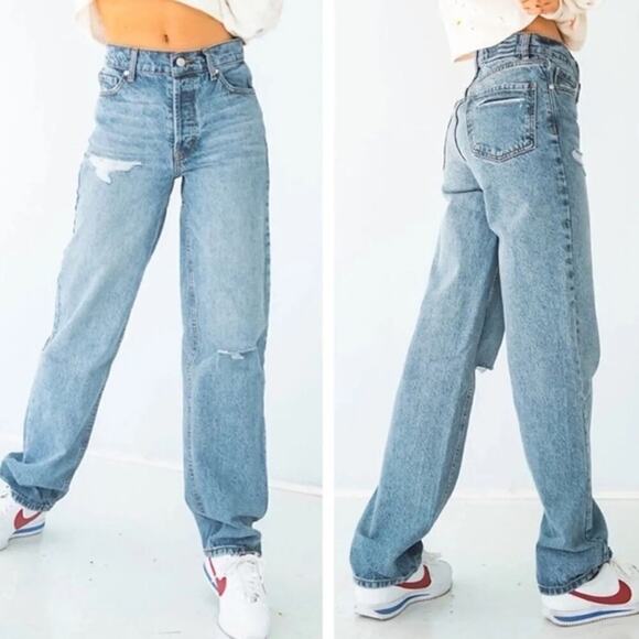 Revice Super 80s High Rise Button Fly Distressed Straight Leg Rigid Jeans SZ 25 - Picture 15 of 15